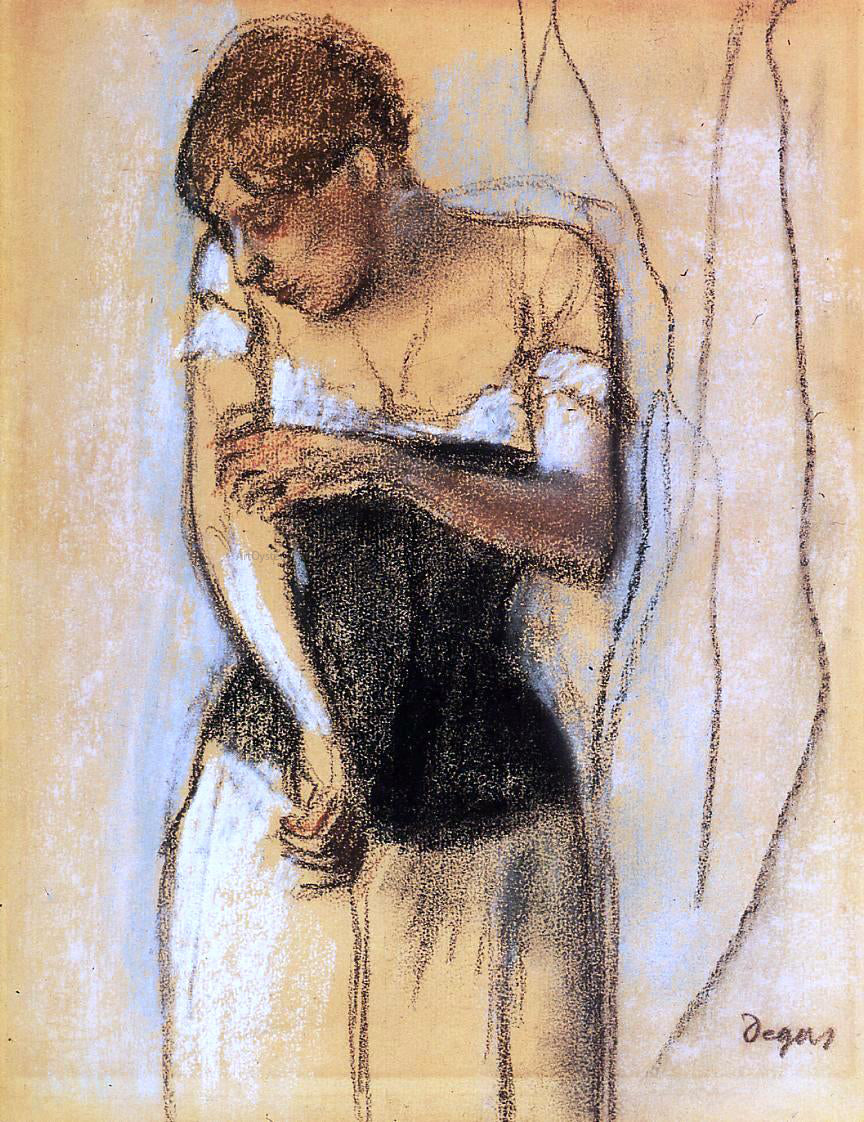  Edgar Degas Woman Touching Her Arm - Canvas Print