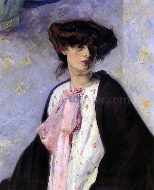  Alfred Henry Maurer Woman with a Pink Bow - Canvas Print