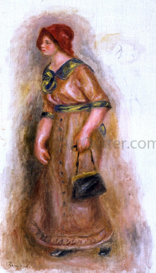  Pierre Auguste Renoir Woman with Bag - Canvas Print