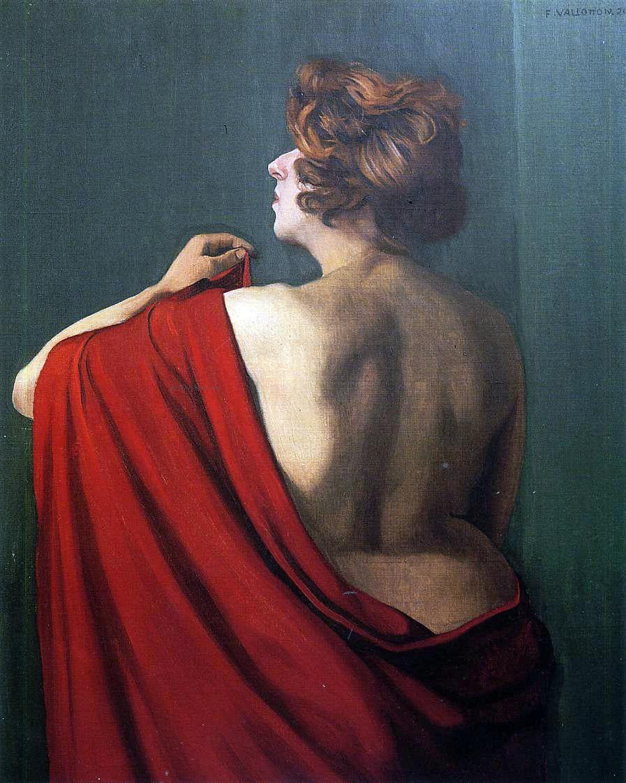  Felix Vallotton Woman with Red Shawl - Canvas Print