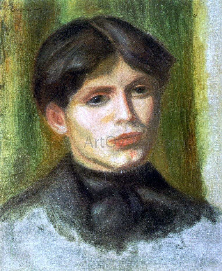  Pierre Auguste Renoir Woman's Head - Canvas Print