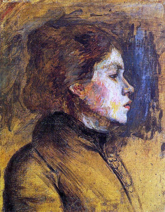  Henri De Toulouse-Lautrec Woman's Head - Canvas Print