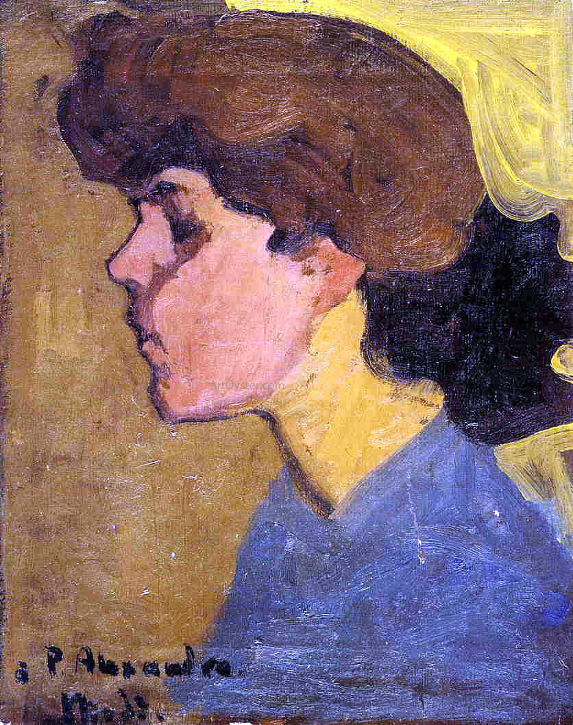  Amedeo Modigliani Woman's Head in Profile - Canvas Print