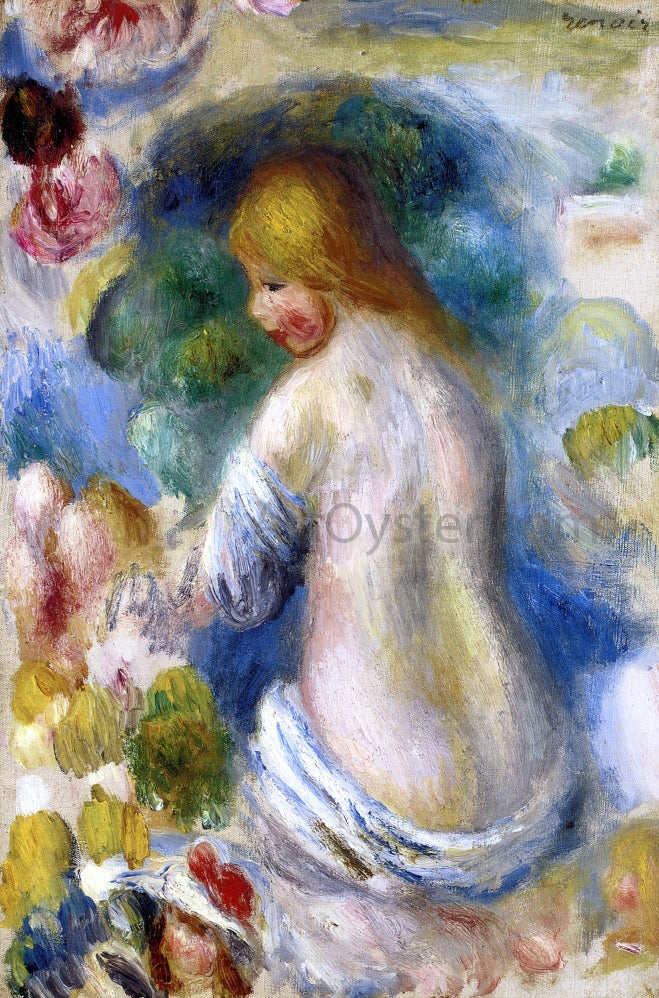  Pierre Auguste Renoir Woman's Nude Torso - Canvas Print