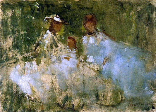  Berthe Morisot Women and Little Girls in a Natural Setting - Canvas Print