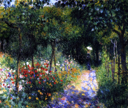  Pierre Auguste Renoir A Women in a Garden - Canvas Print