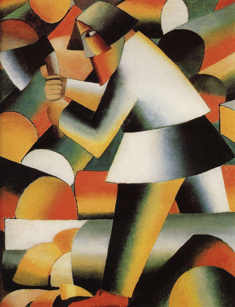  Kazimir Malevich Woodcutter - Canvas Print