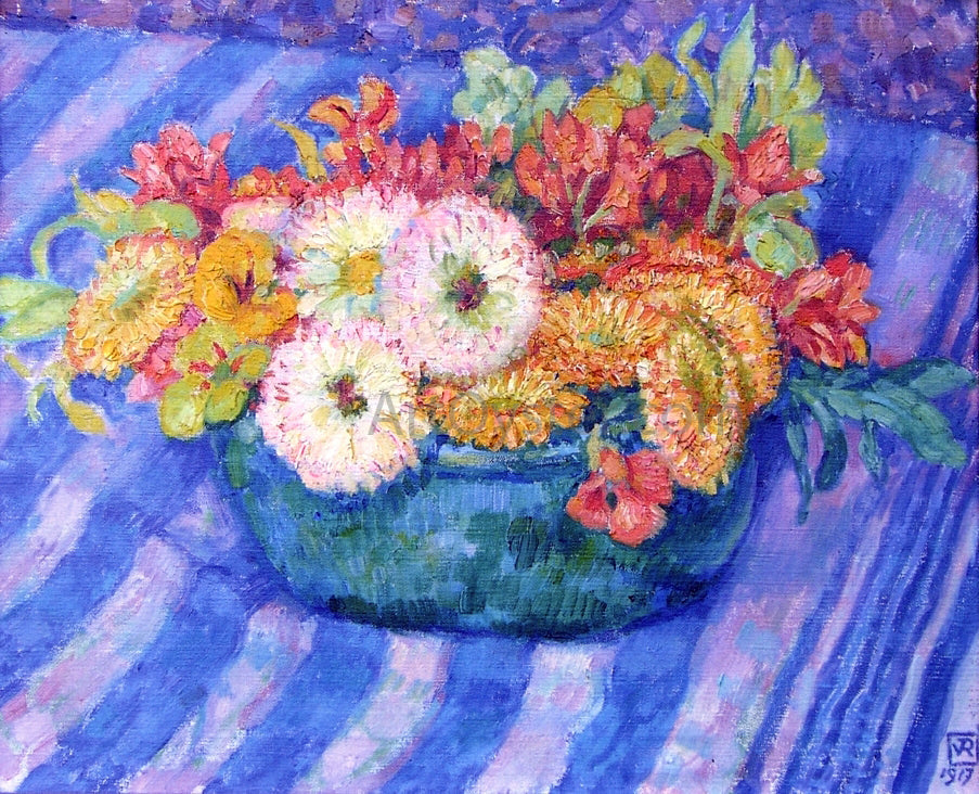  Theo Van Rysselberghe Yellow Bouquet - Canvas Print