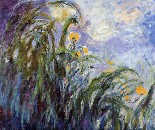  Claude Oscar Monet Yellow Irises - Canvas Print