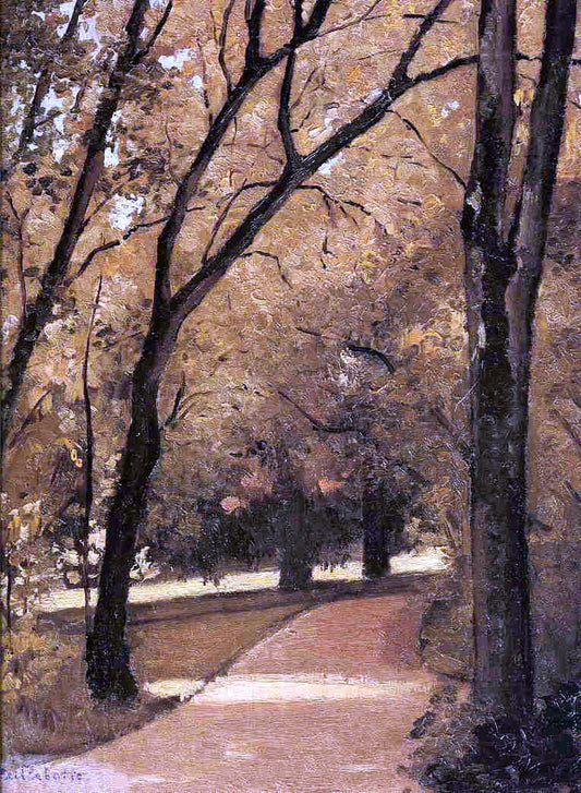  Gustave Caillebotte Yerres, Path Through the Old Growth Woods in the Park - Canvas Print