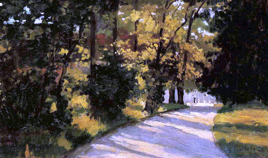  Gustave Caillebotte Yerres, Path Through the Woods in the Park - Canvas Print