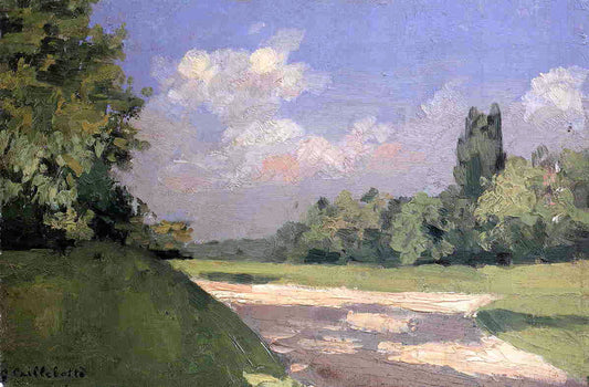  Gustave Caillebotte Yerres, the Lawn in the Park, Seen from a Path - Canvas Print