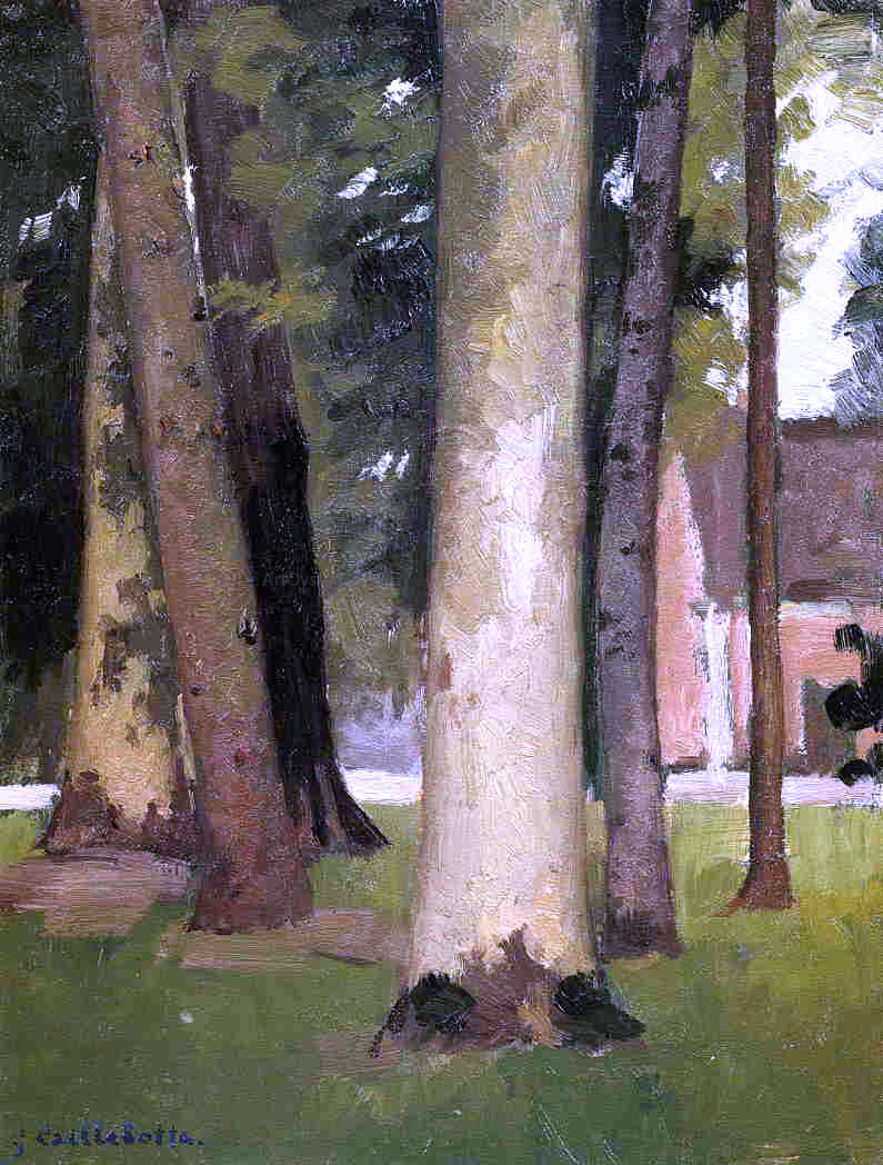  Gustave Caillebotte Yerres, Through the Grove, the Ornamental Farm - Canvas Print