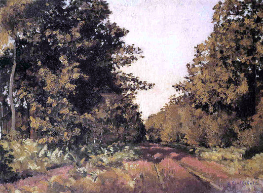  Gustave Caillebotte Yerres, Woods at la Grange, Path of the Great 'Ha-Ha' - Canvas Print