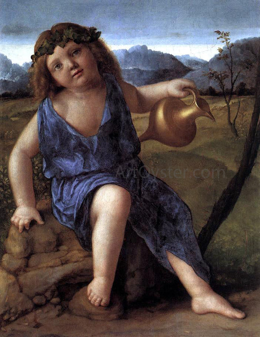  Giovanni Bellini Young Bacchus - Canvas Print