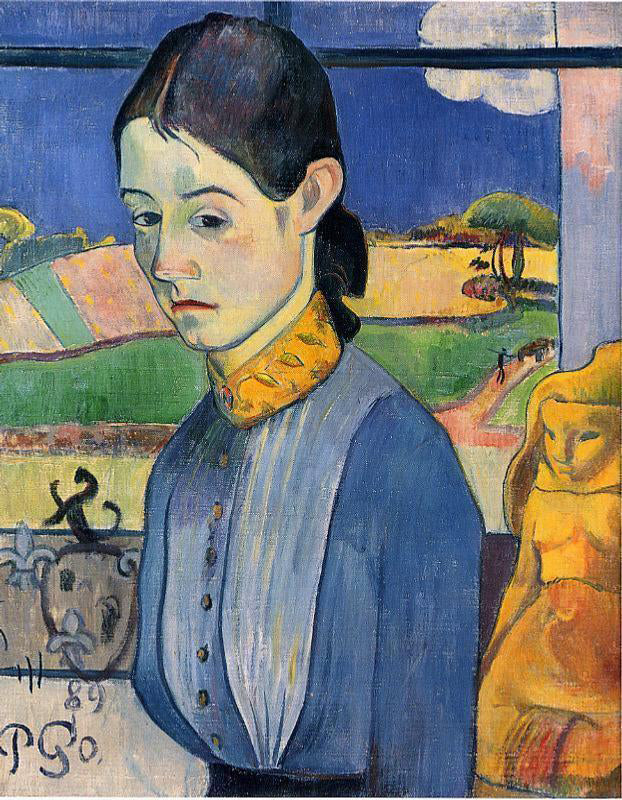  Paul Gauguin Young Breton Woman - Canvas Print