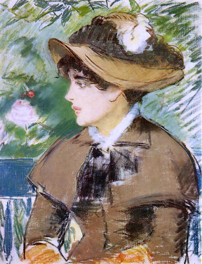  Edouard Manet Young Girl on a Bench - Canvas Print