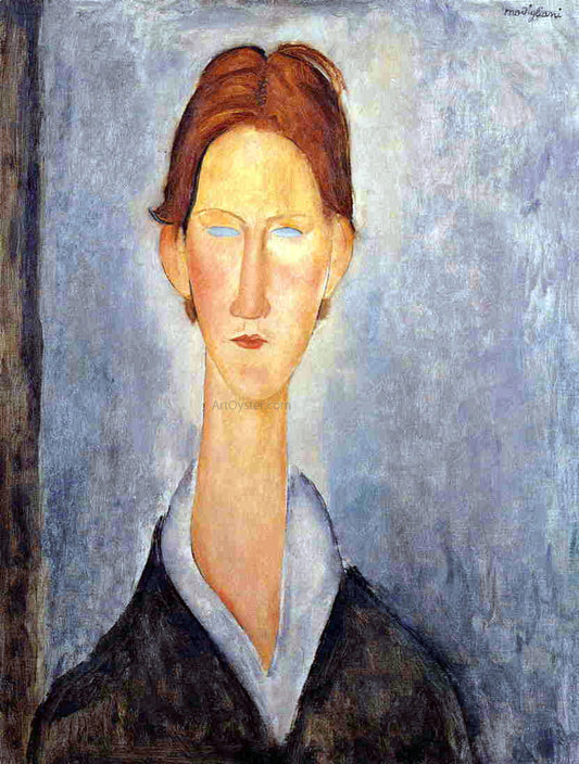  Amedeo Modigliani Young Man (also known as Student) - Canvas Print