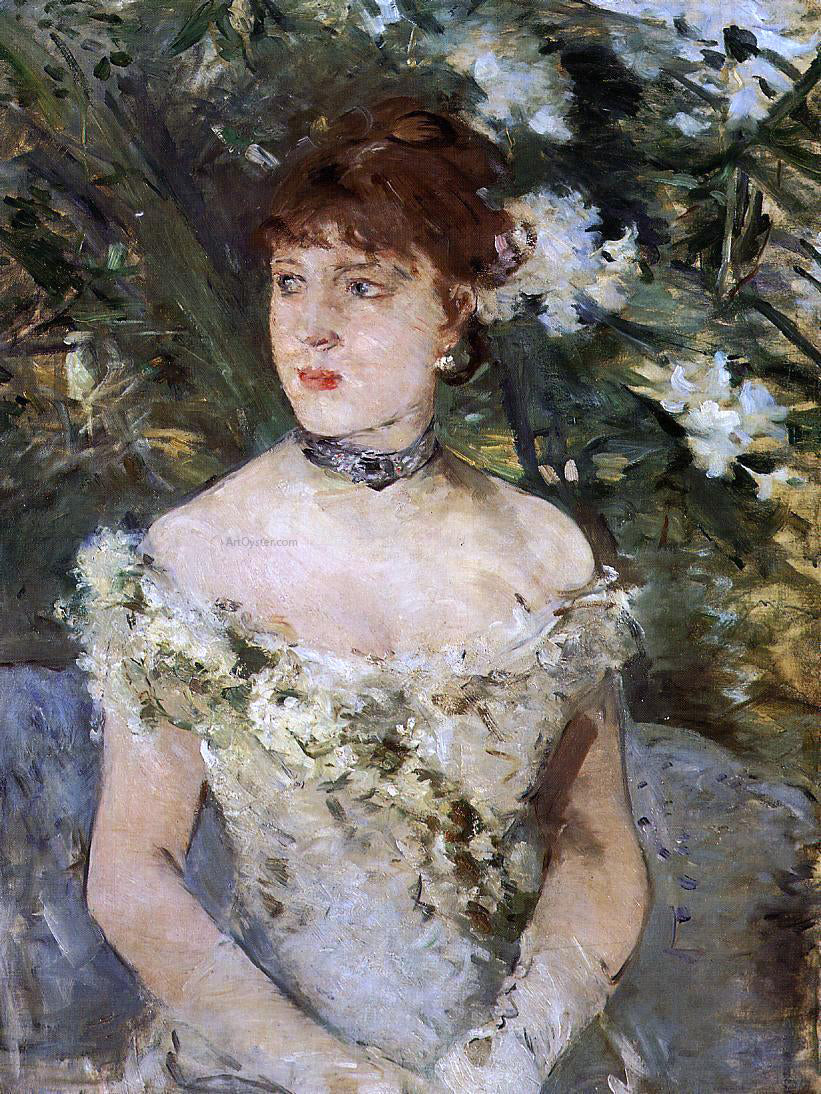  Berthe Morisot Young Woman Dressed for the Ball - Canvas Print