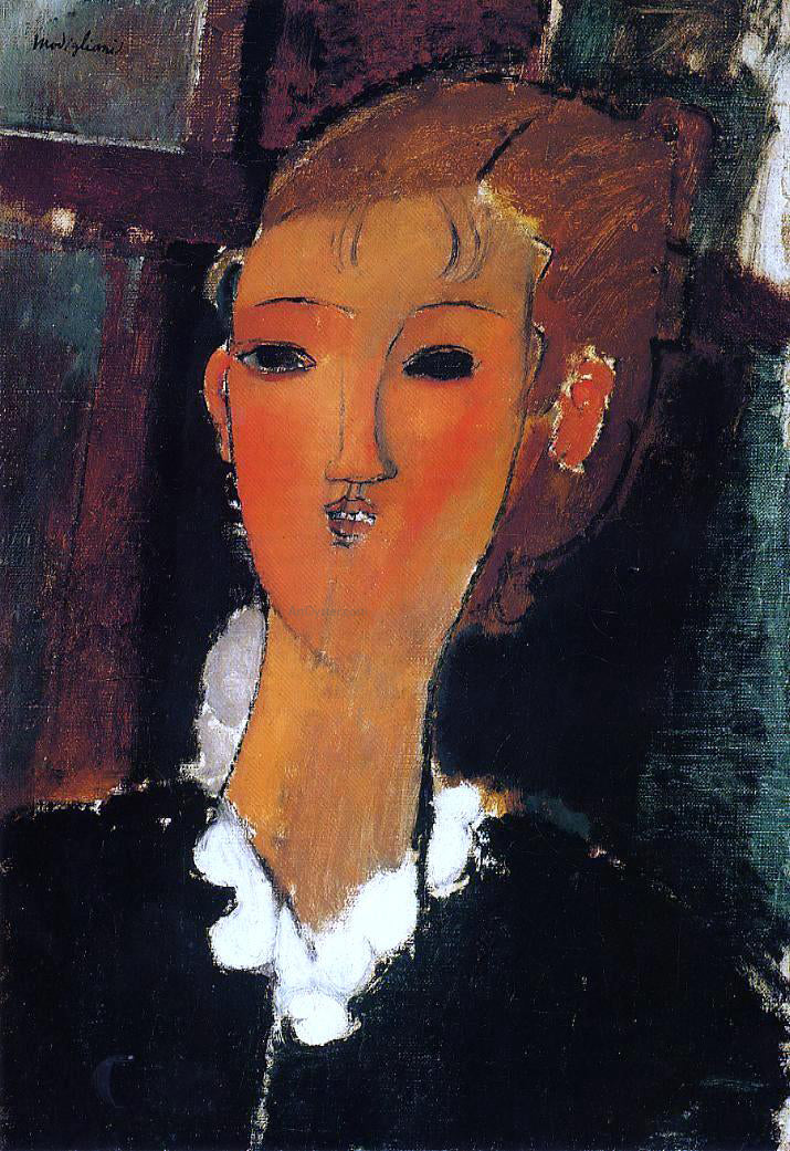  Amedeo Modigliani Young Woman with a Small Ruff - Canvas Print