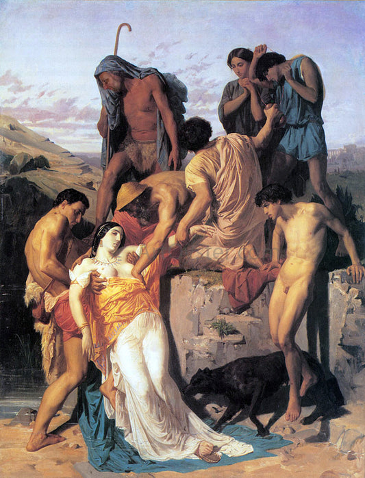  William Adolphe Bouguereau Zenobia found by shepherds on the banks of the Araxes - Canvas Print