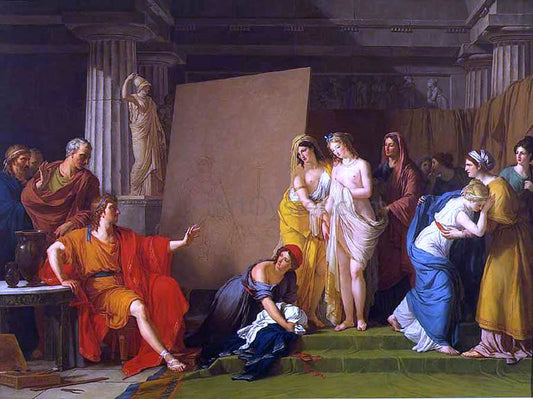  Francois-Andre Vincent Zeuxis Choosing his Models for the Image of Helen from Among the Girls of Croton - Canvas Print