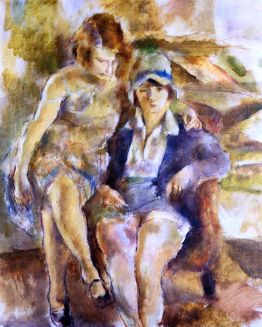  Jules Pascin Zimette and Mirelle - Canvas Print