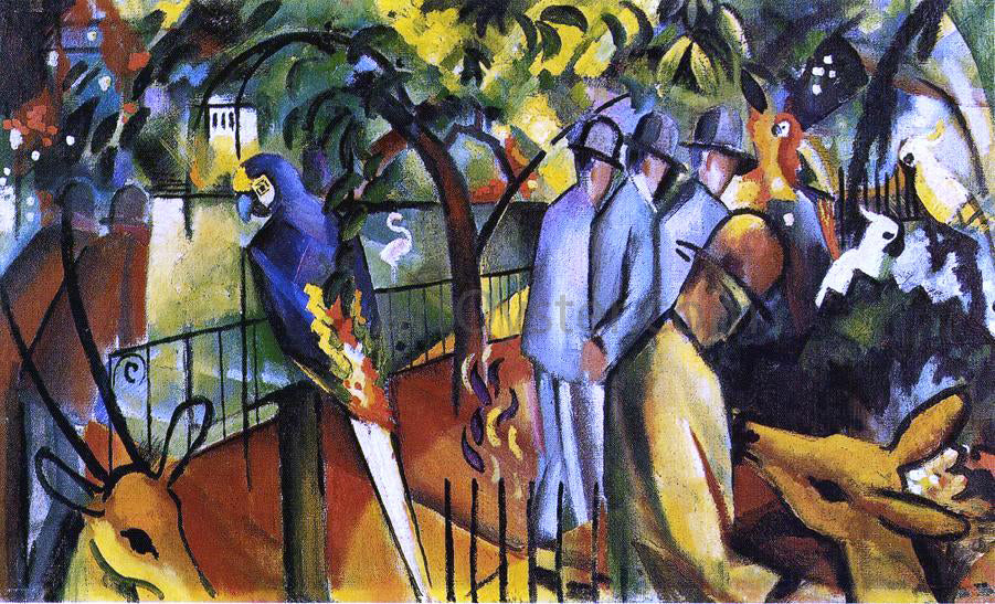  August Macke Zoological Garden I - Canvas Print